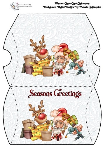 Pillow Box  Wrapping Time  Seasons Greetings