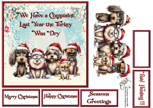 Angry Christmas Dogs Turkey