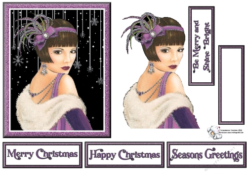 Art Deco Lady 12a Christmas