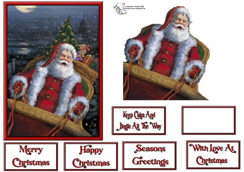 Santa sleighing it over London