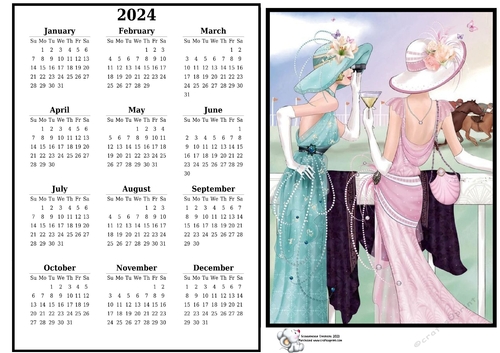 2024 Calendar A Day at the Races