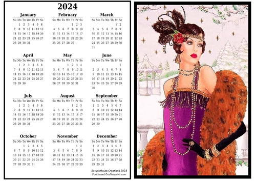 2024 calendar Looking Furbulous