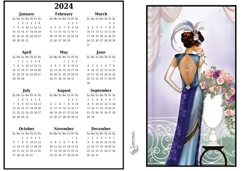 2024 calendar Take time to smell the Roses 3