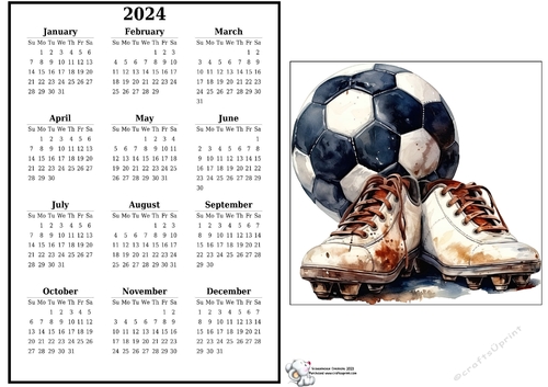 2024 calendar Football 2