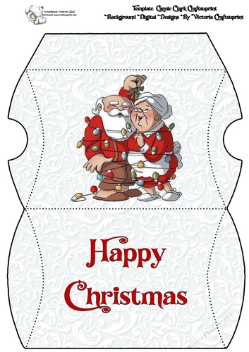 All Tangled Up Pillow Box Happy Christmas