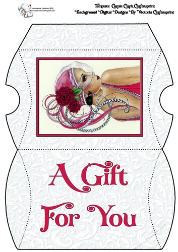 Art Deco Lady 3 Pillow Box A Gift For You