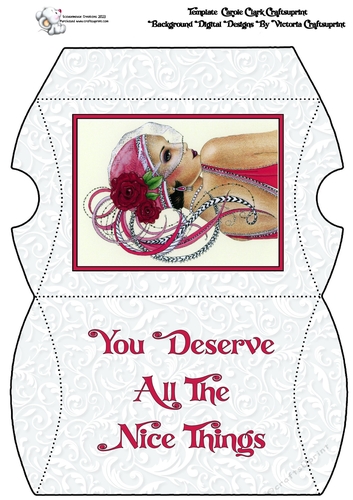 Art Deco Lady 3 Pillow Box You deserve all the nice things