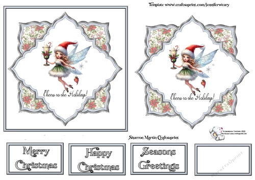 Cheers to the Holiday Fairy With Text
