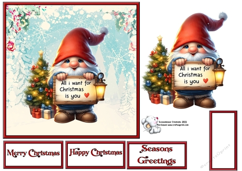 All I want for Christmas Gnome  1