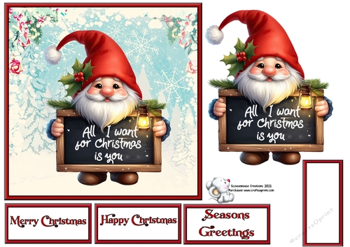 All I want for Christmas Gnome 2