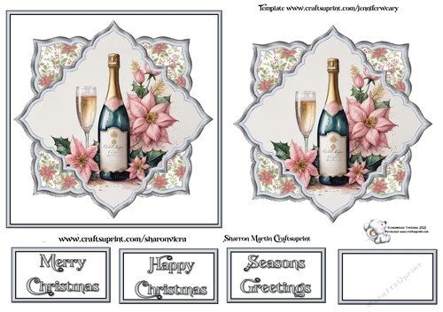 Christmas Champagne 8 Pink
