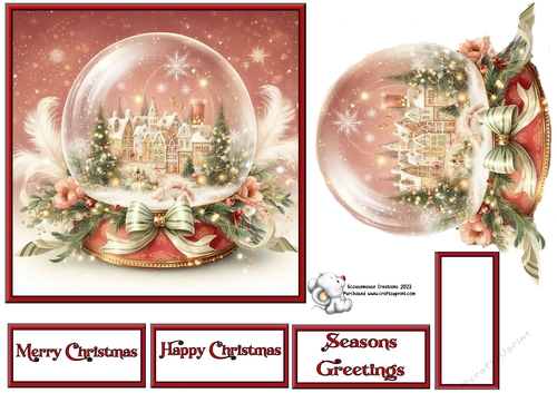 Christmas Village Snow Globe 2