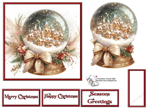 Christmas Village Snow Globe 4