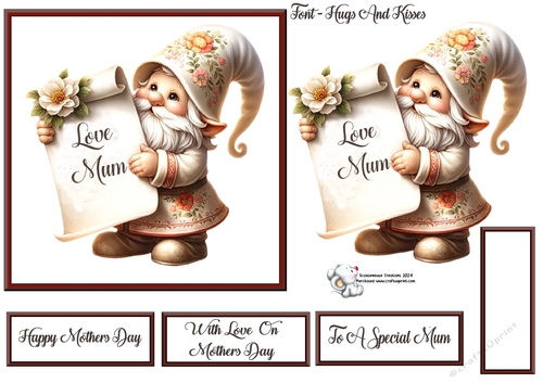 Mothers Day Gnome 1 MUM