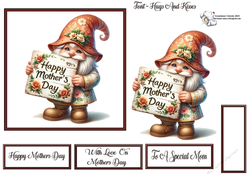 Mothers Day Gnome 3 MOM