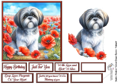 Poppy Field Dog  (2) 2