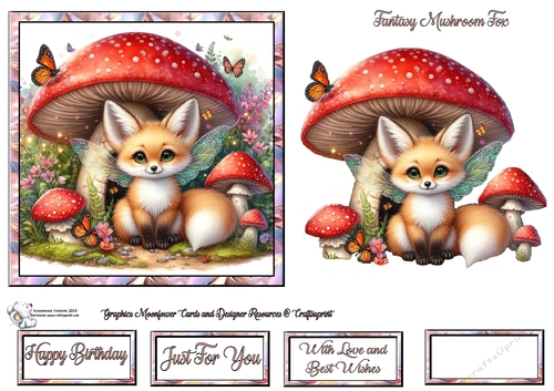 Fantasy Mushroom Fox 1