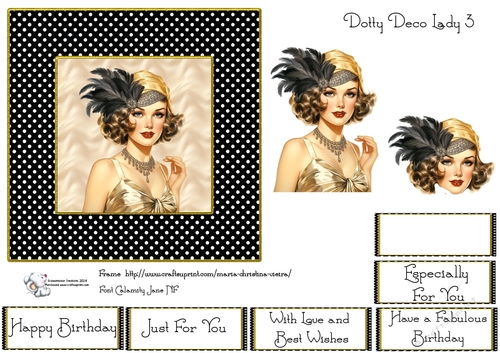 Dotty Deco Lady 3