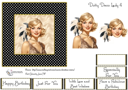 Dotty Deco Lady 4