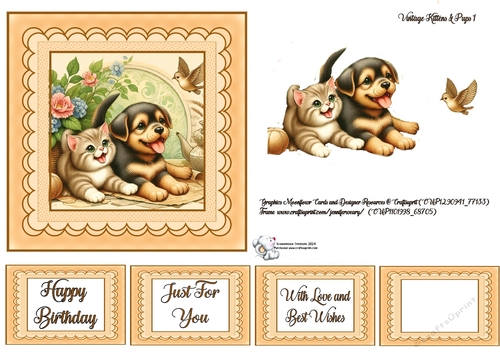 Vintage Kittens & Pups 1