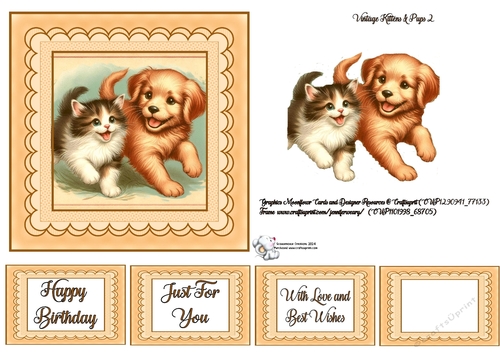 Vintage Kittens & Pups 2