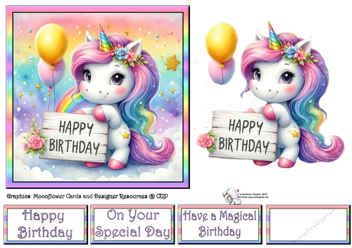 Unicorn Birthday Wishes 1