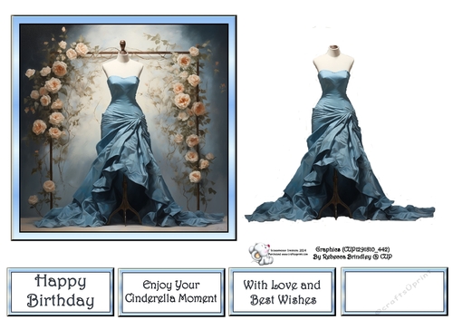 Elegant Frocks and Florals Blue (Mix 1) 2