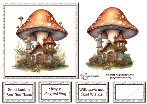 Fanciful Fairy House in Brown (Mix 1) 1