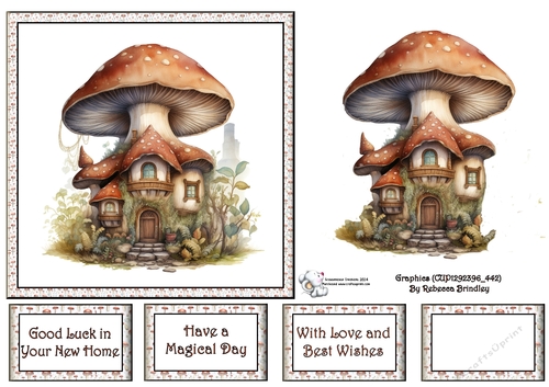 Fanciful Fairy House in Brown (Mix 1) 2