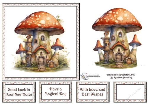Fanciful Fairy House in Brown (Mix 1) 3