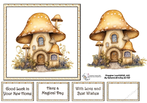 Fanciful Fairy House in Gold(Mix 1) 3