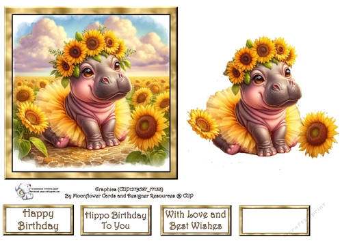 Sunflower Hippo 1