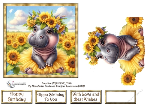 Sunflower Hippo 2