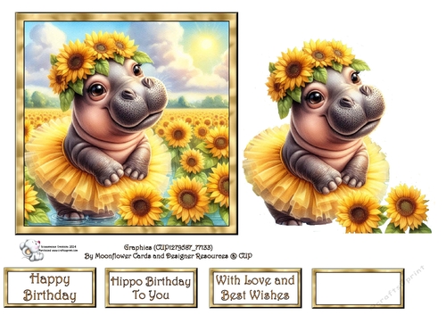 Sunflower Hippo 4