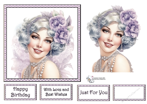 Art Deco Beauty - Lilac and Gray (Mix 1) 7