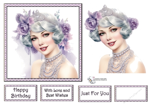 Art Deco Beauty - Lilac and Gray (Mix 1) 8