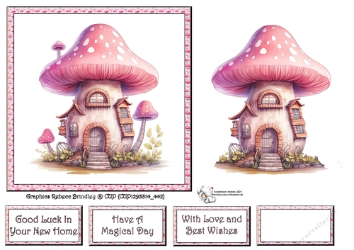 Fanciful Fairy House in Pink (Mix 1) 1