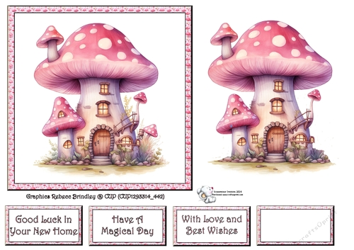 Fanciful Fairy House in Pink (Mix 1) 3