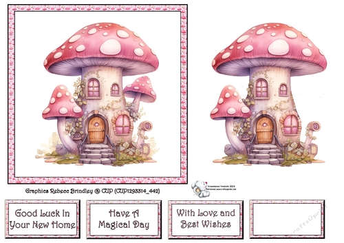 Fanciful Fairy House in Pink (Mix 1) 4