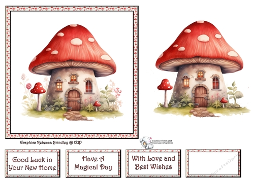 Fanciful Fairy House in Red (Mix 1) 1