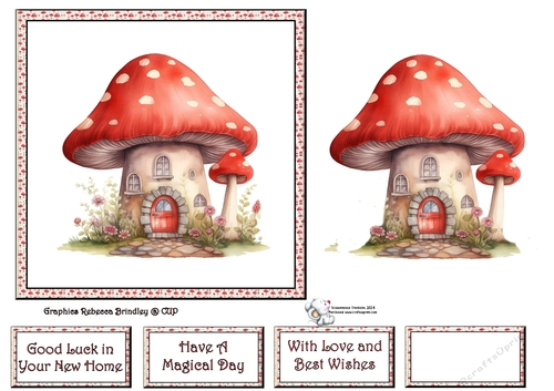 Fanciful Fairy House in Red (Mix 1) 2