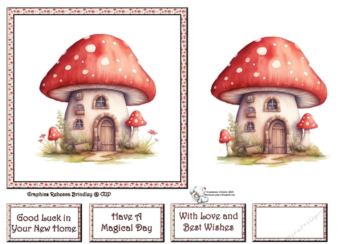 Fanciful Fairy House in Red (Mix 1) 3