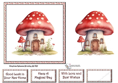 Fanciful Fairy House in Red (Mix 1) 4