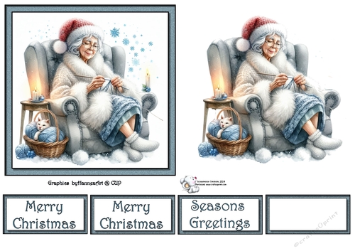 Granny Knitting your Christmas Present