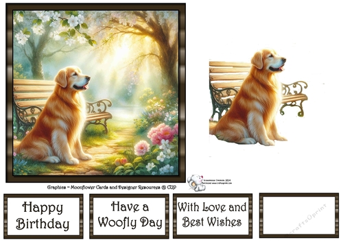 Serene Garden Golden Retriver  2