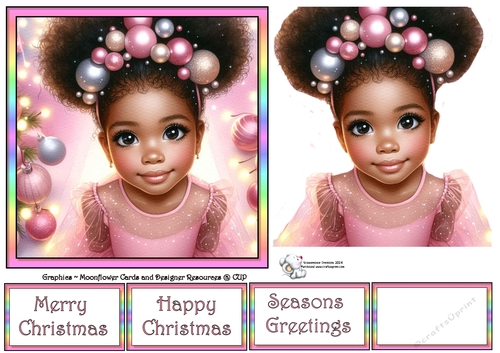 Pink Christmas Girl 2