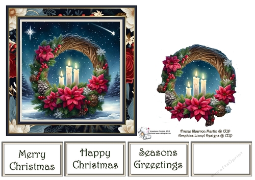 Poinsettia christmas wreath (3)