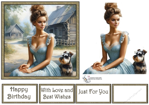 Just a lady and her dog 1