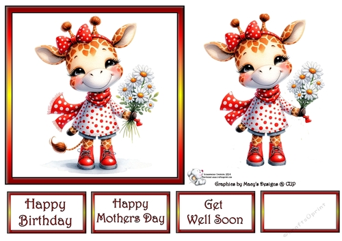 Flowers for You Giraffe