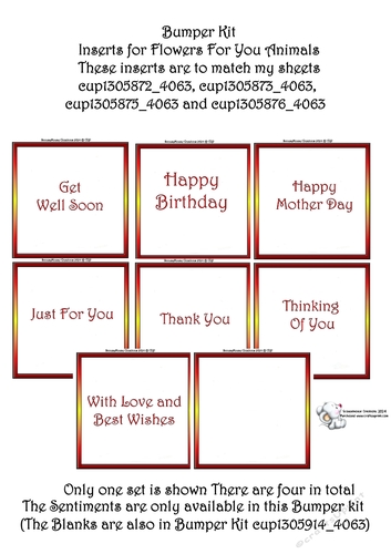 Bumper Kit Flowers For You Animals Inserts